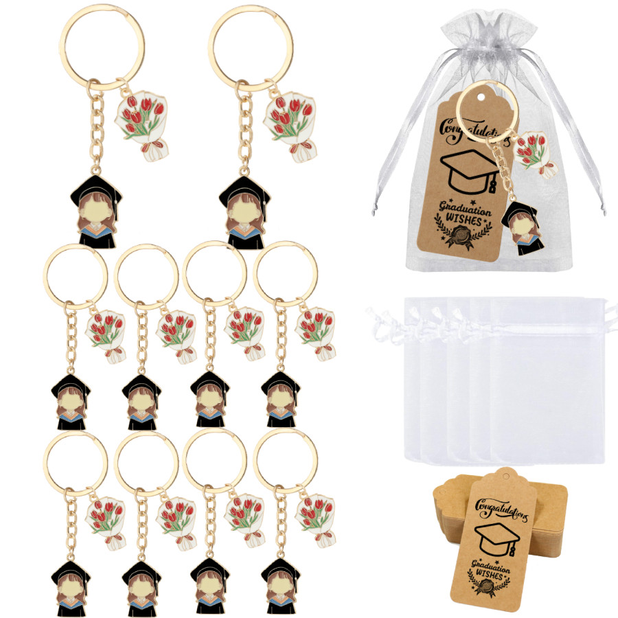 10Sets Graduation Inspirational Gift Graduation Keychains Gift Set with ...