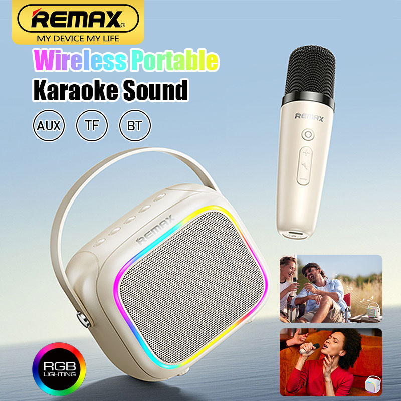 Remax RB-H13 Wireless Bluetooth 5.4 Microphone Karaoke Speaker 3D ...