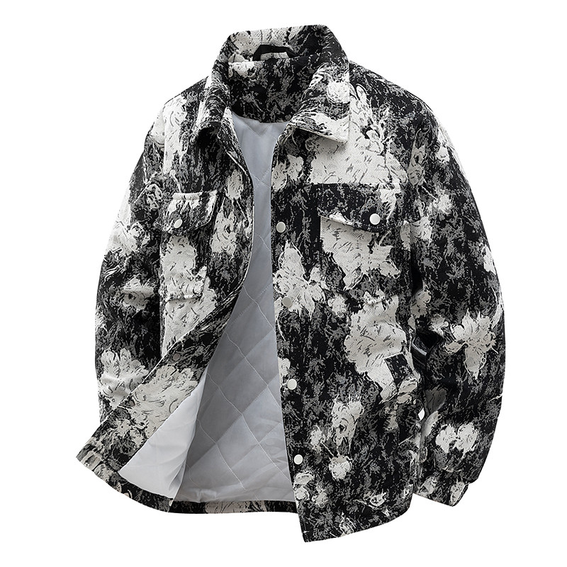 Tie-dye Street Wear Denim Jacket Men Loose Spring Autumn High Street ...