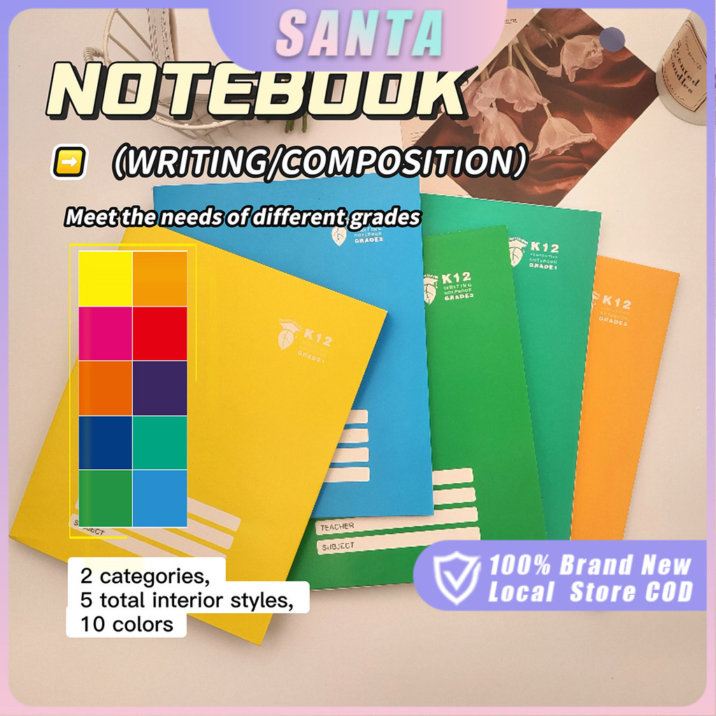 Shop writing notebook for kinder for Sale on Shopee Philippines