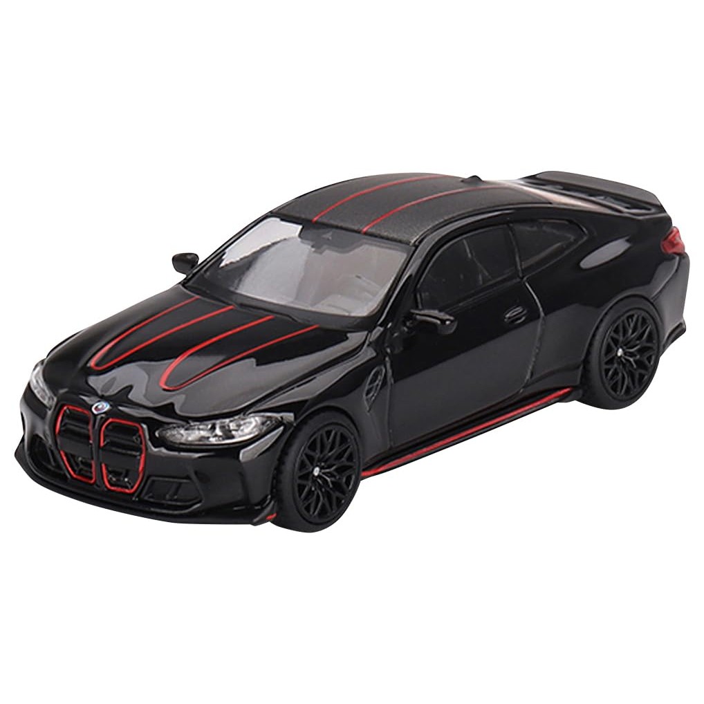 Miniature BMW M4 CSL 1/64 Par Mini GT - Noire Saphir, Conduite à Droite, Modèle Diecast (fer) - Boîte Scellée