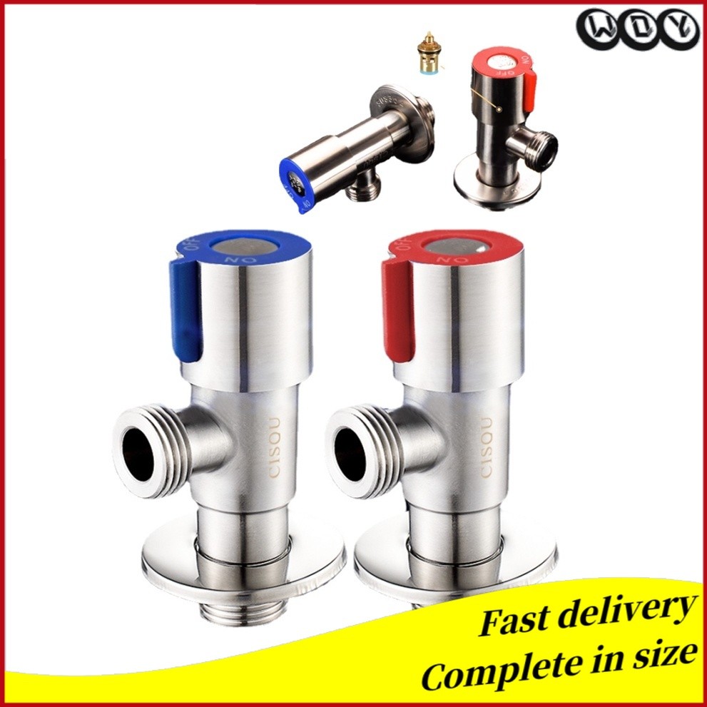 304 Stainless Steel Triangle Valve Hot and Cold Universal Toilet Water ...
