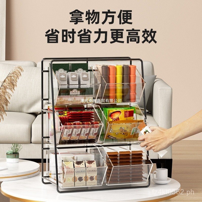 Milk Tea Transparent Tea Water Desktop Instant Storage Rack Acrylic ...