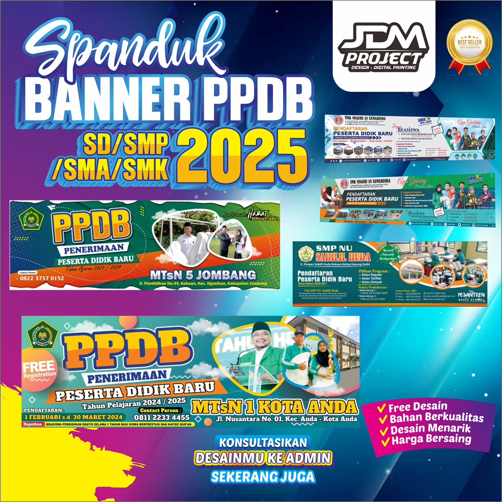 Jdm PROJECT - PPDB Banners, Custom New Student Receptions | Shopee ...