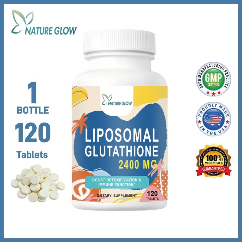NatureGlow Liposomal Glutathione Chewable Tablets Support for Liver,  Immunity,Energy and Antioxidant