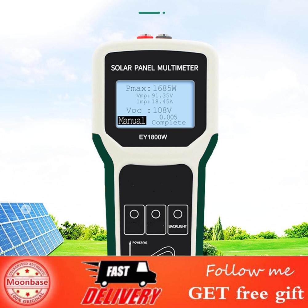 Moonbase EY1800W Solar Panel Multimeter MPPT 20-120V Tester with LCD ...
