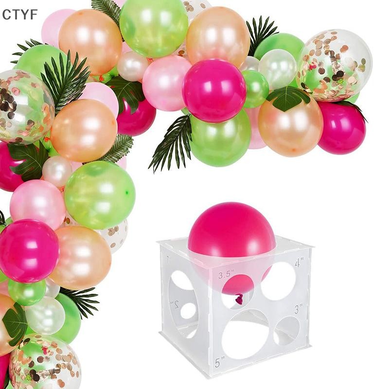CTYF 11Holes 2-10Inch Balloon Sizer Box Collapsible Balloons ...
