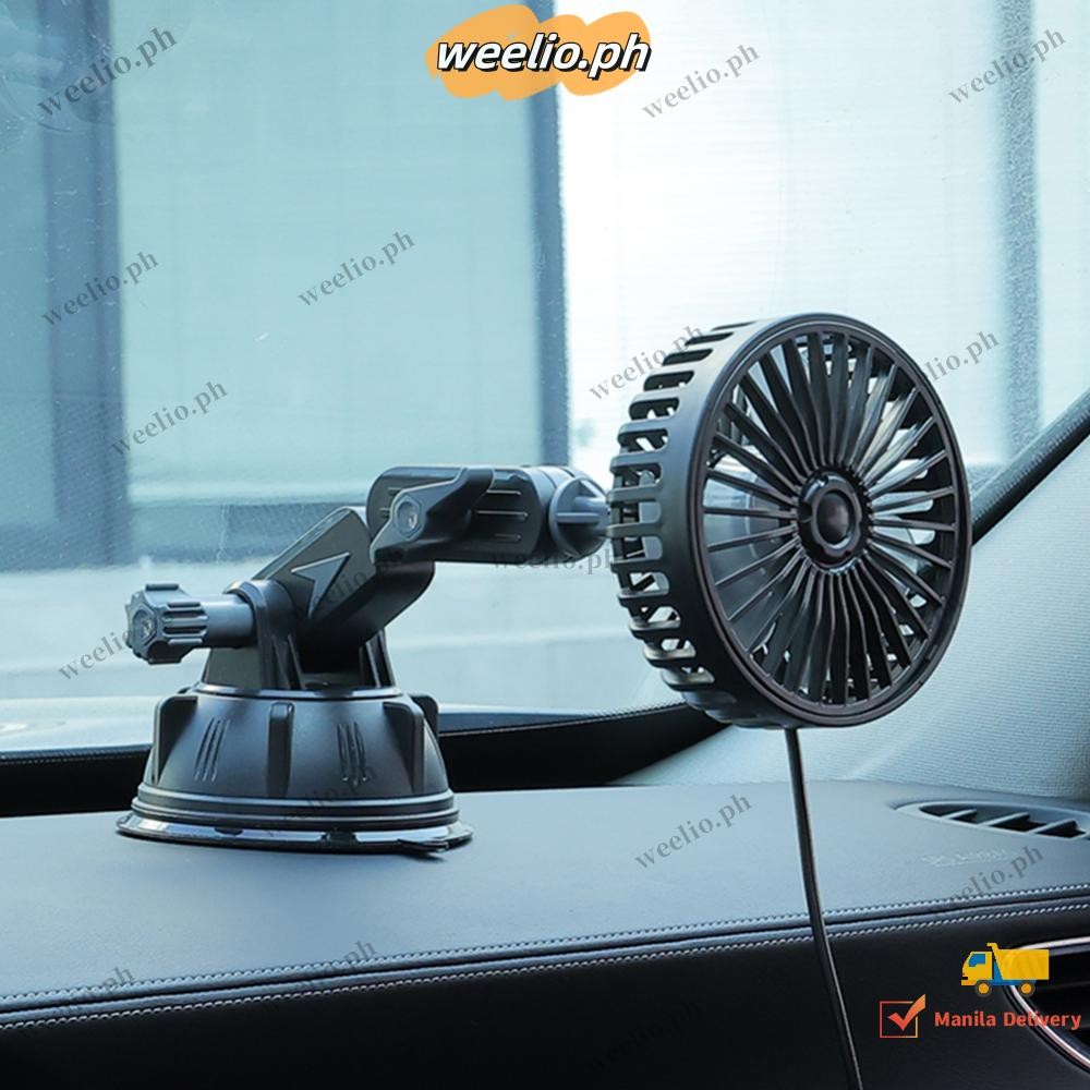 Sucker Electric Car Fan 12V 24V USB Operated Fan for Truck SUV Sedan RV ...