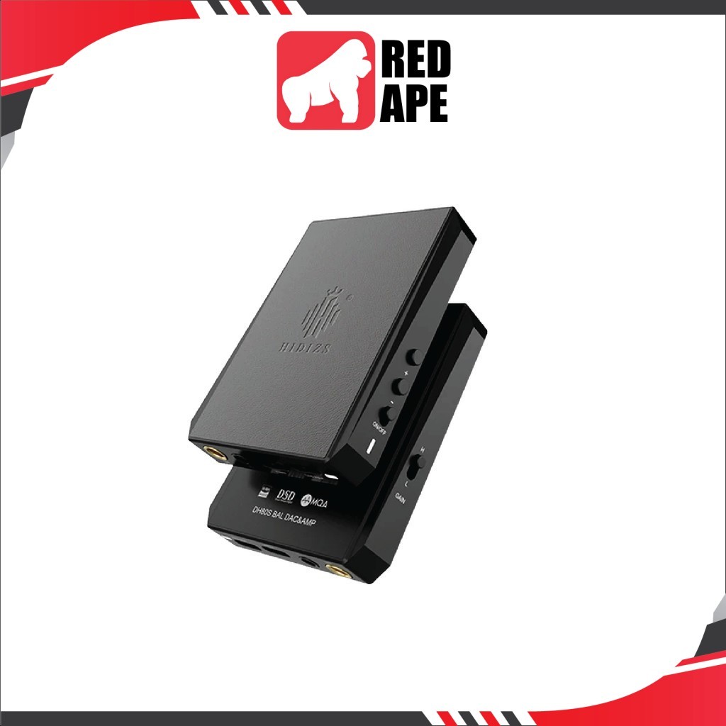 Hidizs DH80S Portable Balanced DAC & AMP - MQA Support, DSD64/128, 3.5mm/4.4mm Output For HiFi Audio