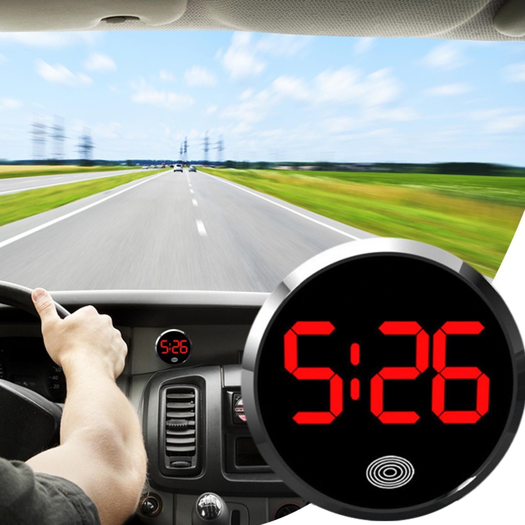 Electronic Clock for Dashboard Round Vehicle Decorative Clock Auto ...