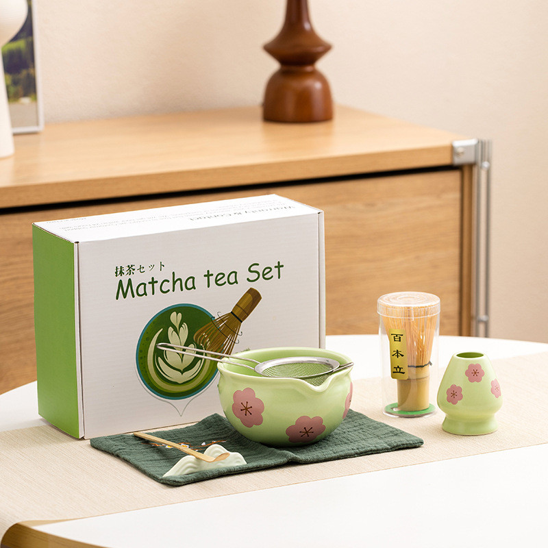 Matcha Tea Set7Pieces Suit Matcha Bowl Matcha Brush Holder Matcha Spoon ...