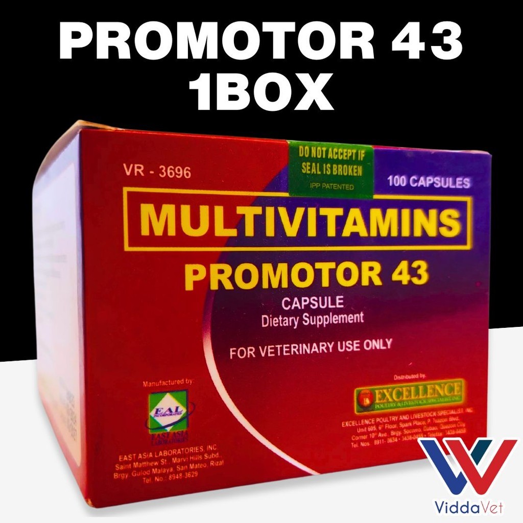 PROMOTOR 43 (100CAP BOX)- Amino Acids + Multivitamins promotor 43 ...