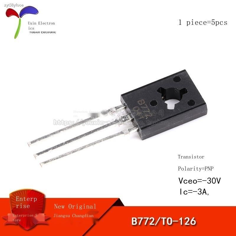 Original authentic B772 TO-126 PNP transistor -30V 3A straight-in ...