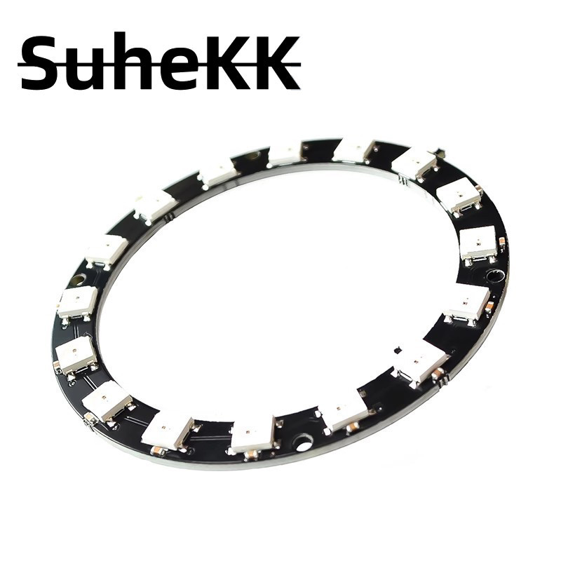 16Bits 16 X WS2812 5050 RGB LED Ring Lamp Light with Integrated Drivers ...