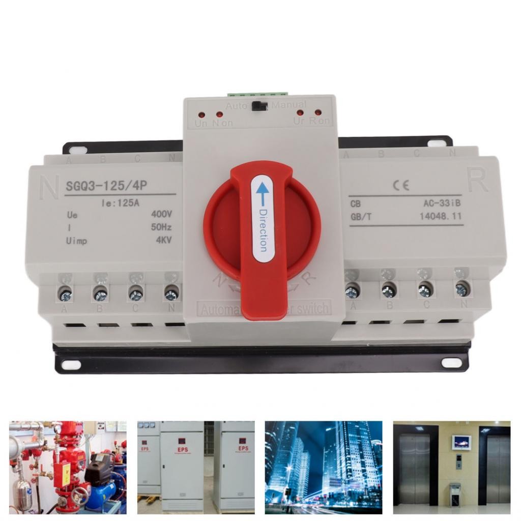 Iuxishop Power Automatic Transfer Switch Auto Mode 400V 125A | Shopee ...