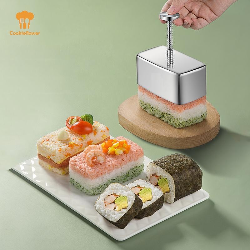 CKFR Stainless Steel Sushi Molds Rice Ball Mold Bento Tool Onigiri Mold ...