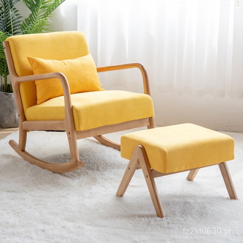 Nordic Modern Home Single Sofa Recliner Rocking Chair Balcony Rocking ...