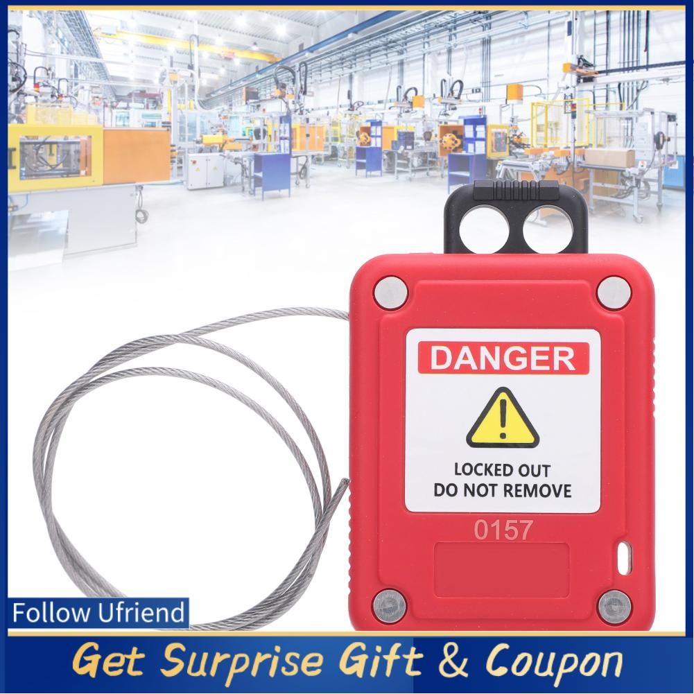 Ufriend Lockout Tagout Cable Lock Adjustable Stainless Steel with PVC ...