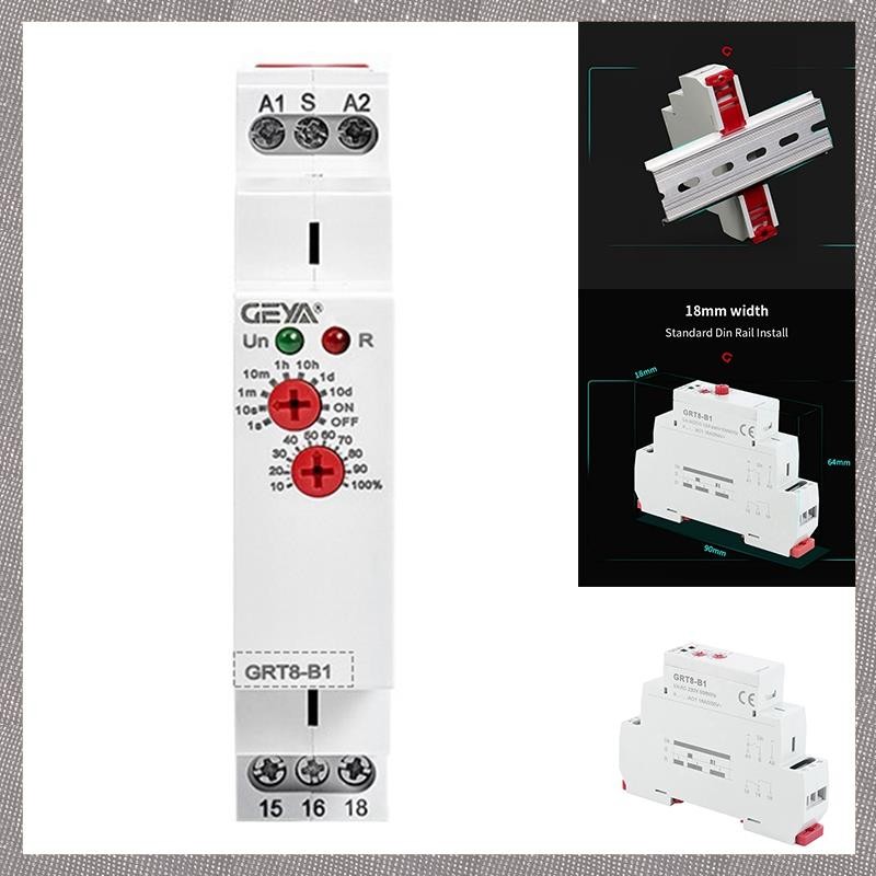 [U L Z R] GEYA GRT8-B1 Off Delay Time Relay Timer Relay Electronic Type ...
