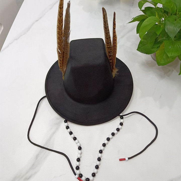 Ming Made Hat Antique Hanfu Accessories Square Top Big Hat Men's Flat ...