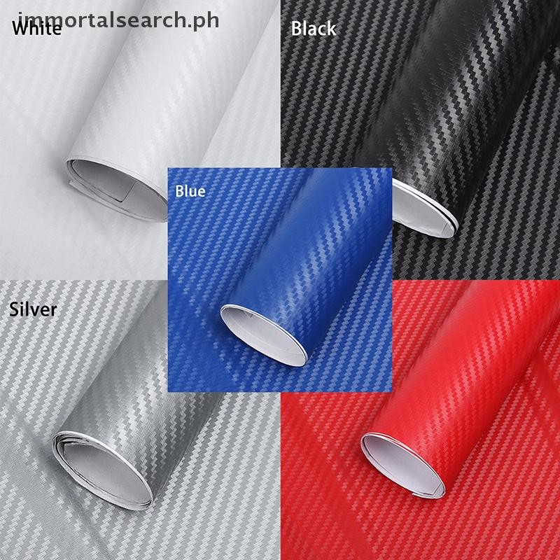 imm 3D Carbon Fiber Vinyl Car Wrap Sheet Roll Film Sticker Decal ...