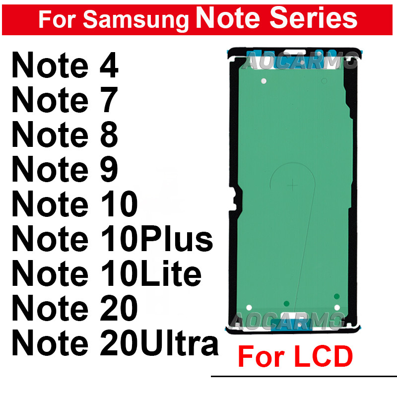 For Samsung Galaxy Note 7 8 9 10 Plus Lite 10PLUS Note 20 Ultra Front ...