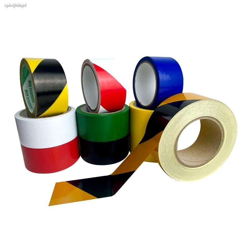 PVC black and yellow zebra crossing warning landmark sticker floor ...