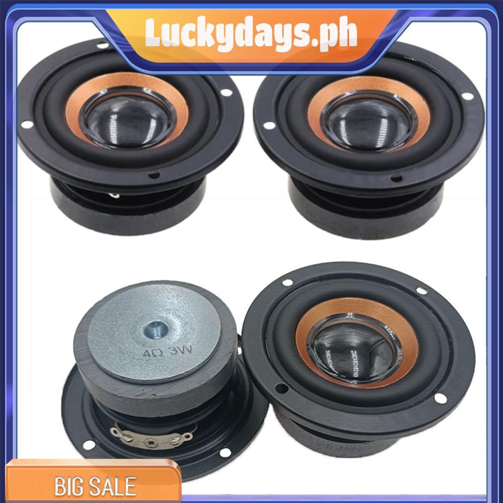 thumbnail image 2 of Aiyima 2pcs 3inch 77mm Audio Portable Full Range Speakers 4ohm 5w Diy For Bluett 2 of 12