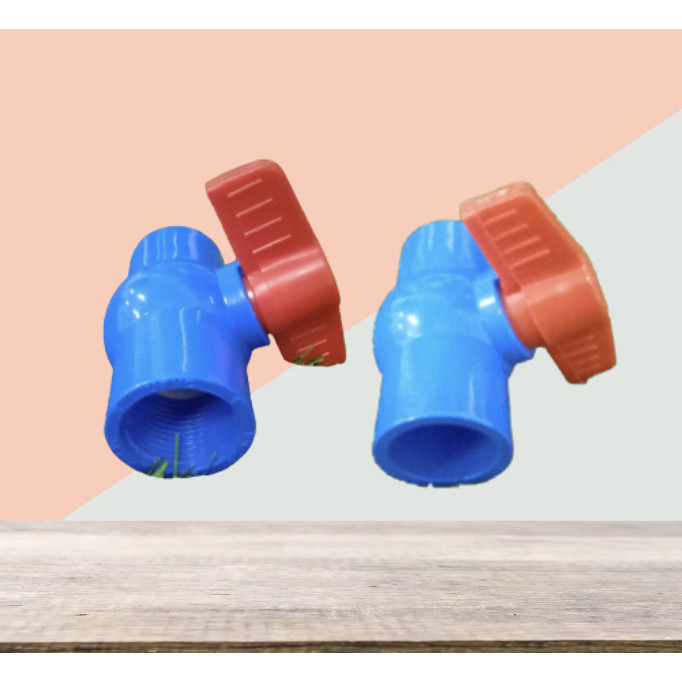 PVC BALL VALVE THREADED PLAIN BLUE | Shopee Philippines