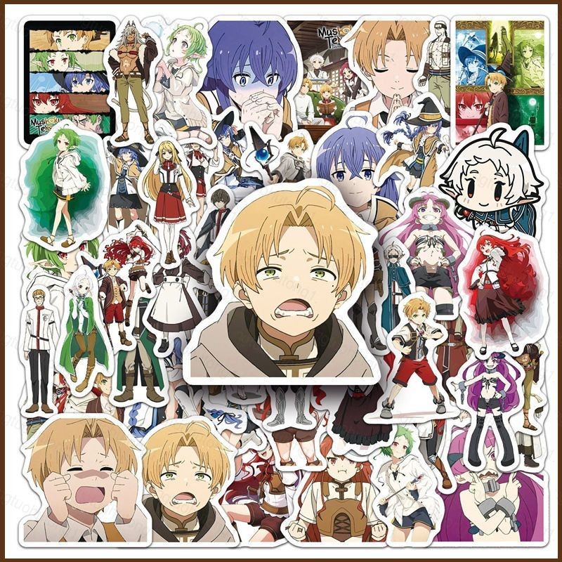 HTG 50PCS/set Mushoku Tensei Jobless Reincarnation stickers comics ...