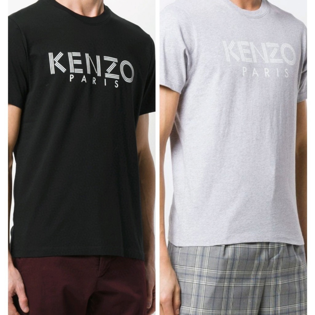 Kenzo Letter Printing round Neck Short Sleeve T Men's T-shirt | Shopee ...