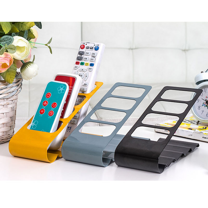 4Grids TV Remote Control Organizer Holder Stand Rectangle Shape Desktop ...