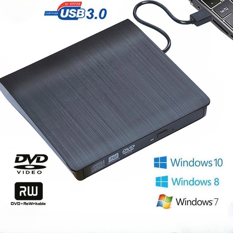 External DVD Optical Drive USB 3.0 CD DVD ROM CD RW Player Reader ...