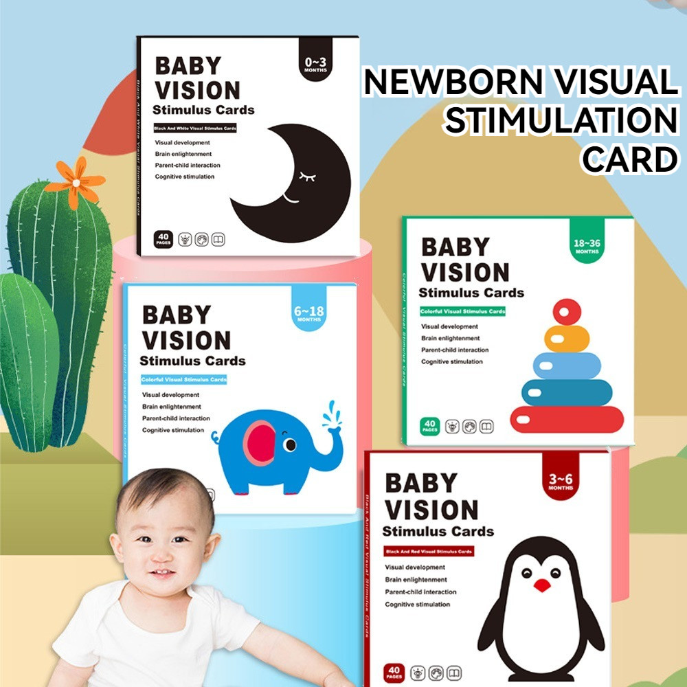 Card Black White Baby Early & 0-36 months Visual Learning Visual Card ...