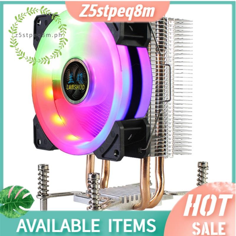 LANSHUO CPU Cooler 2 Heat Pipes RGB CPU Radiator Ultra Quiet Cooler Fan ...