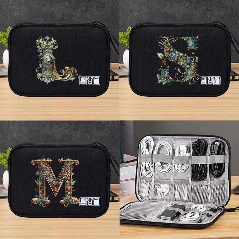 Digital Tool Bag Cable Storage Mobile Power Multi-Function Graphic ...