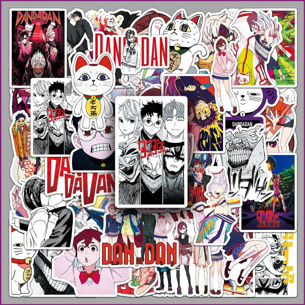 Trend 50PCS/set DANDADAN Momo Ayase Ken Takakura cartoon PVC stickers ...