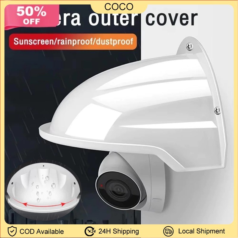 Camera Cover Waterproof Rain Sun Shield Anti-Glare Turret Cover Shield ...