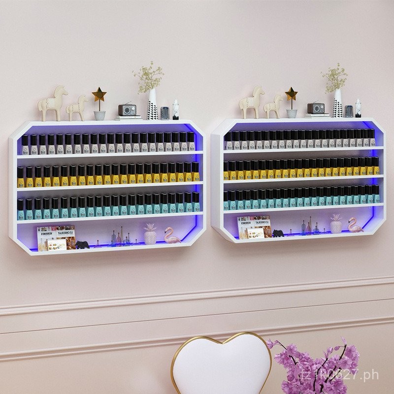 Nail Salon Wall Hanging#Shelf Display Rack Nail Art Shelf Display ...