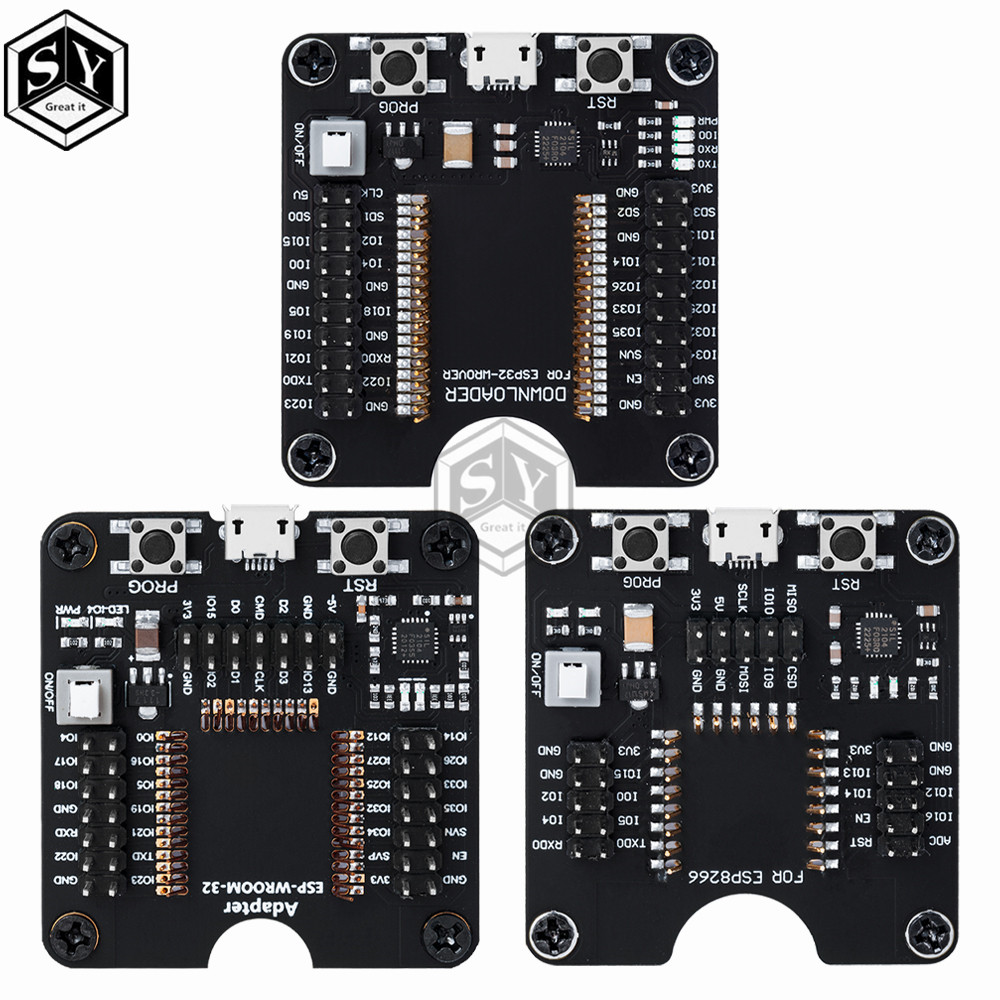 Universal ESP8266/ESP32/ESP-WROOM-32 Development Board & Burner Fixture ...
