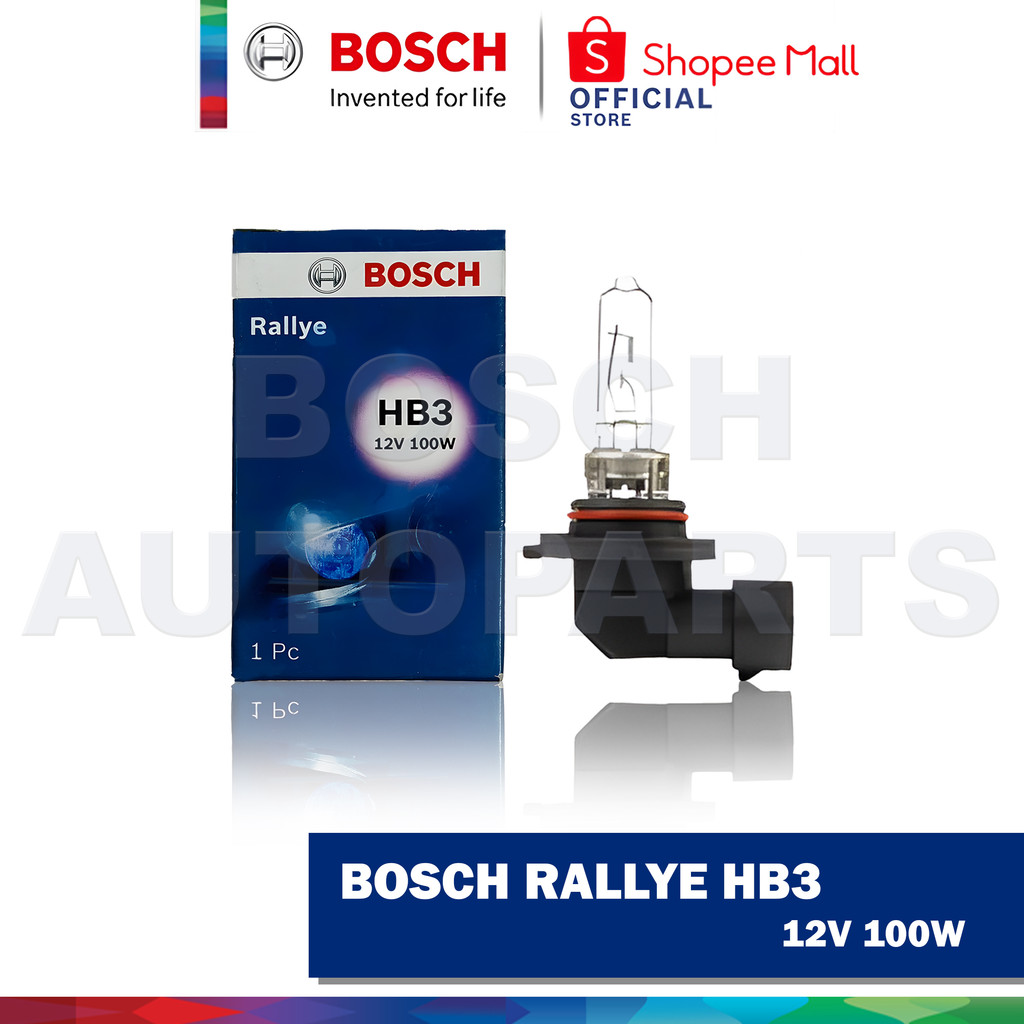 Bosch Bulb Rallye HB3 12 100W (9005) | Shopee Philippines