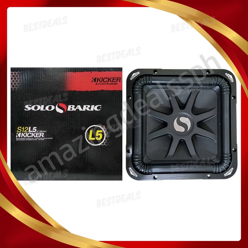 S12 L5 Solo Baric Kicker Subwoofer | Shopee Philippines