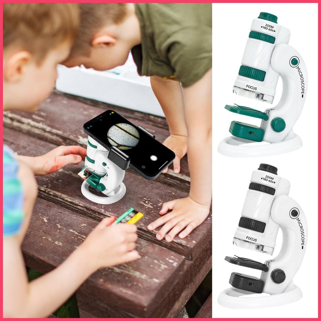 Pocket Microscope Handheld 60X-180X Magnification Lighted Pocket ...