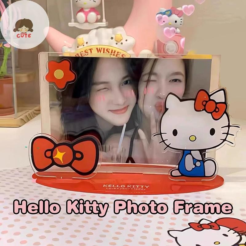 Annag Kawaii Hello Kitty Standing Picture Frame Sanrio KT Cat Acrylic ...