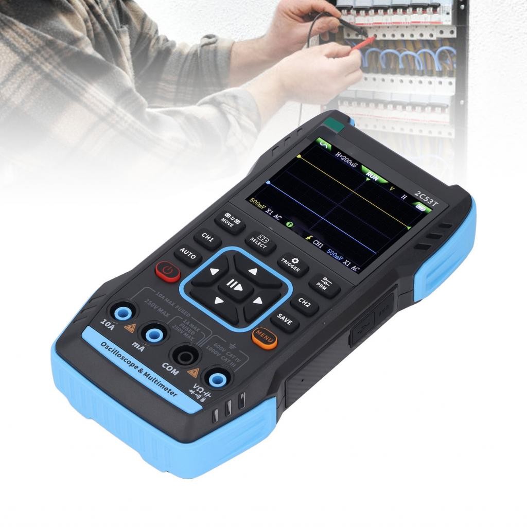 Maib 2C53T Upgraded Handheld Oscilloscope 50MHz 3 in 1 Digital ...