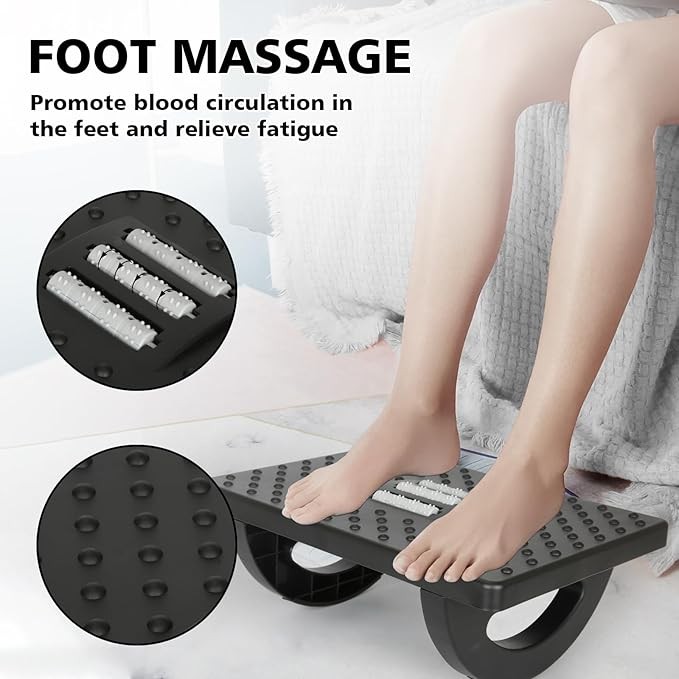 Ergonomic Adjustable Foot Rest Under Desk Footrest with ...