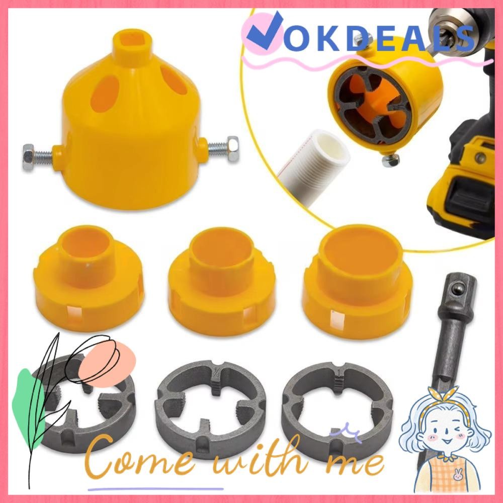 OKDEAL 7pcs PVC Thread Maker Tool, 1/2" 3/4" And 1" Round Water Pipe ...