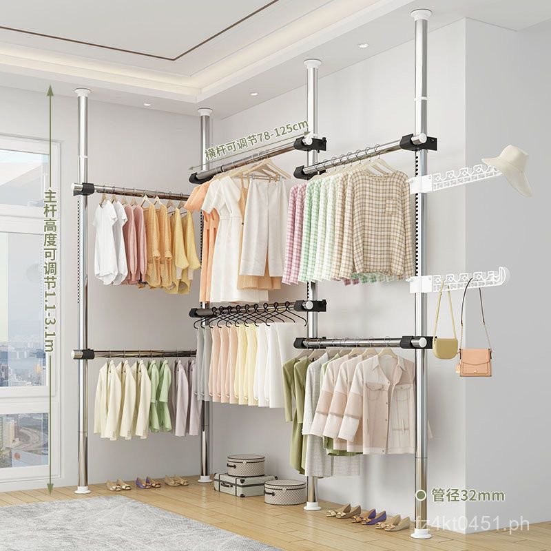 Clothes Drying Rod Double Rod Telescopic Direct Sale Clothes Hanger ...
