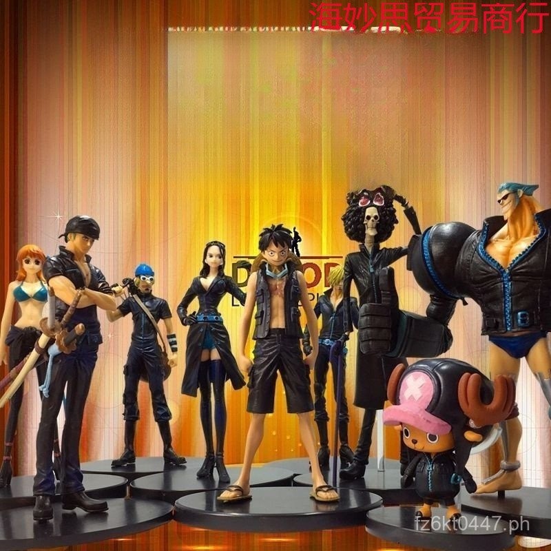 Gold City Figure One Piece Hat Model Set Anime Movie Version Luffy ...