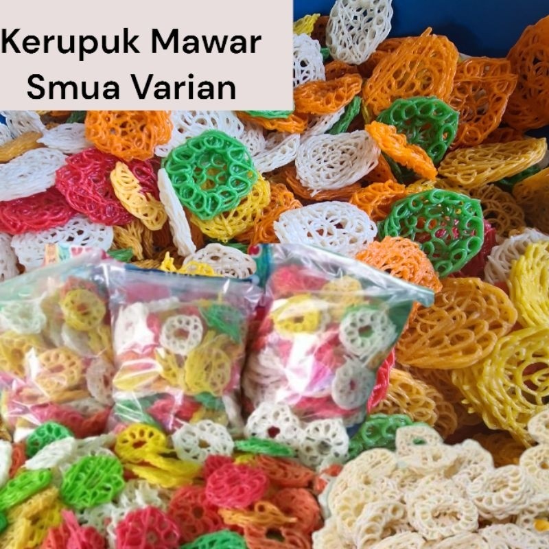 MAWAR Typical Raw Rose Crackers all Variants 1kg/500g/250g. | Shopee ...